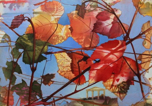 After the Harvest 
(for Imagery Estate Winery)
16x23.25
oil on paper on aluminum
